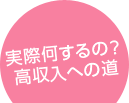 実際何するの？高収入への道